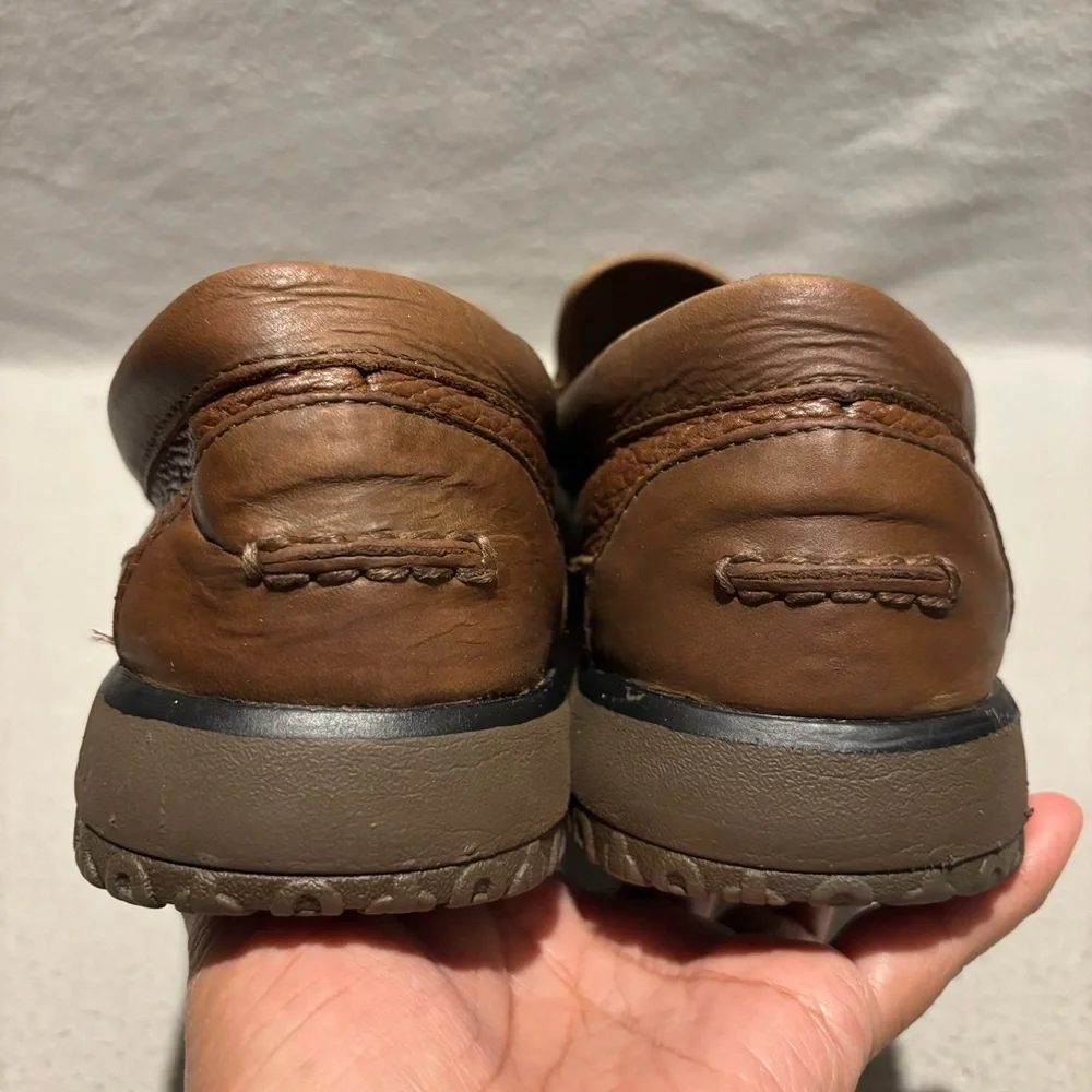 L.L. Bean Brown slip on Men’s Loafers size 10 medium